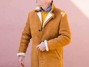 The Oliver by Hutton X Owen Barry 1948 Shearling Coat 'Sprint Run'